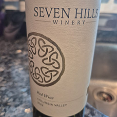 Seven Hills Winery Wine Label