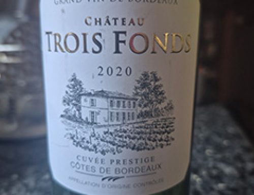 2020 Château Trois Fonds Côtes de Bordeaux: Fancy Name, Cheap Price, No Regrets