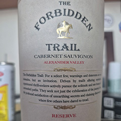 Forbidden Trail wine logo