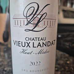 chateau vieux landat wine label