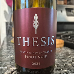 Thesis wine label