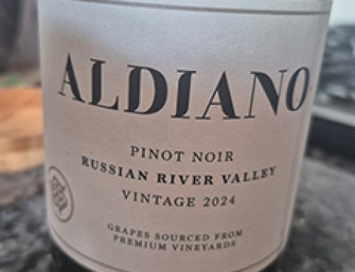 2024 Aldiano Pinot Noir: Three Friends, One Giant Sausage, Much Fruit