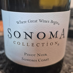 Sonoma Collection Pinot Noir label